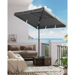 SONGMICS Sonnenschirm 230 x 150 cm - UV-Schutz UPF 50+ - Verstellbarer Sonnenschirm für Balkon und Terrasse, mit 98% UV-Schutz und wetterfestem Material. Einfach zu lagern in der mitgelieferten Tasche.
