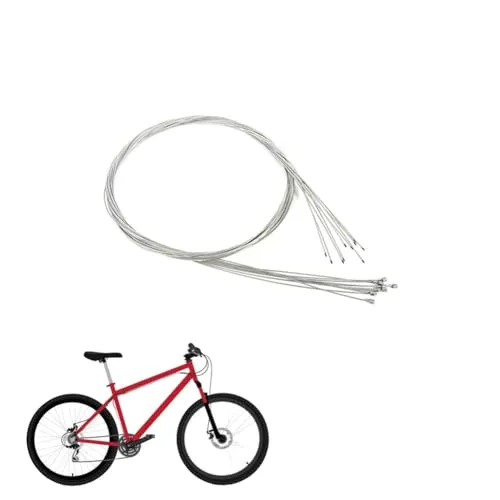 Schaltzug, 10Pcs 2M Edelstahl Bowdenzug Umwerfer Schaltwerk Schaltkabel Fahrrad Austauschbarer Innerer Schaltwerkdraht