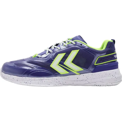 Hummel DAGAZ 2.0 - SPECTRUM BLUE - 11,5 - Hallenschuhe mit hummel® Reach Zwischensohlendämpfung für exzellenten Tragekomfort und multidirektionaler Traktion, ideal für Sport und Freizeit.