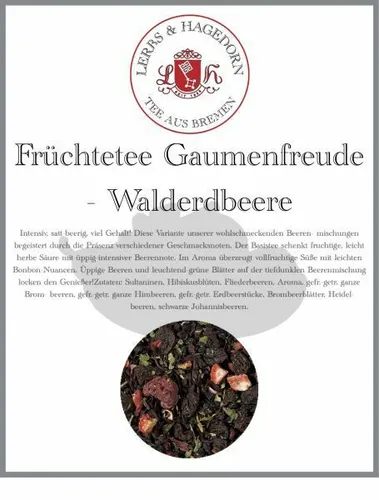 Früchtetee Gaumenfreude 1 kg - Walderdbeere