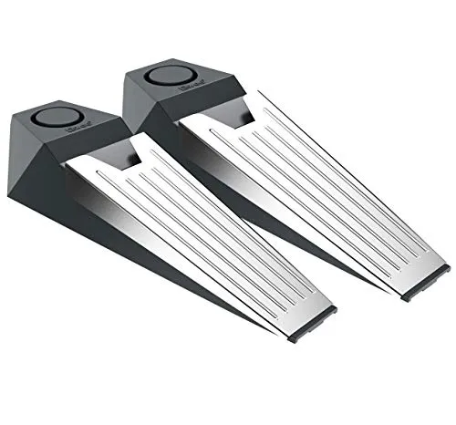 tiiwee Alarm Türstopper 2er Set - Einbruchschutz mit 110dB Alarm - Türstopper und Alarm in einem – Blockiert die Tür und warnt mit 110dB bei Einbruchsversuchen. Ideal für Zuhause und unterwegs, sofort einsatzbereit mit Batterien.
