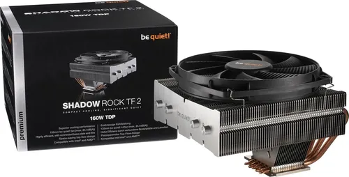 be quiet! Shadow Rock TF 2 - 160W TDP CPU Kühler mit geräuschoptimiertem 135mm Lüfter und Top-Flow-Design für optimale Kühlung in kompakten Gehäusen