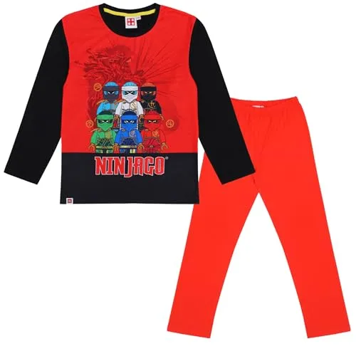 LEGO Ninjago Schlafanzug Pyjama Jungen 116 in rot von LEGO