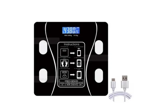 Körperfettwaage 180 kg Bluetooth Smart BMI Digitale Badezimmerwaage
