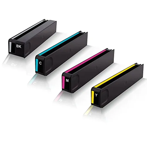 4x Print-Klex Patronen kompatibel für HP OfficeJet Pro X450 Series X451 dn X451 dw X470 Series X476 dn HP970 HP 970XL HP 970 XL HP 970K HP 971C HP 971M HP 971Y Black Cyan Magenta Yellow