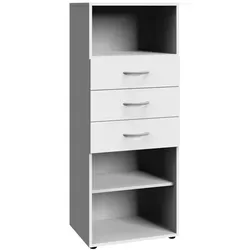 Wimex Multiraumkonzept Regal mit 3 Schubladen - Regal aus Holzwerkstoff, bietet stilvollen Stauraum und vielseitige Verwendungsmöglichkeiten für Ihr Zuhause.