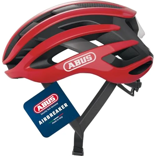 ABUS Rennradhelm AirBreaker - Hochwertiger Fahrradhelm für Profis und Amateure - Fahrradhelme mit innovativem Multi Speed Design für optimale Belüftung und Aerodynamik. Leicht und stabil mit individuellem Justier-System. Unisex für Erwachsene und Jugendliche.