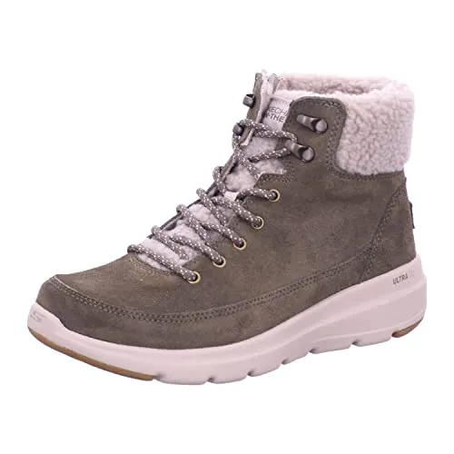 Skechers Glacial Ultra - Woodlands 16677-OLV, Womens Winter Boots,lace-up Shoes, Green, 40 EU