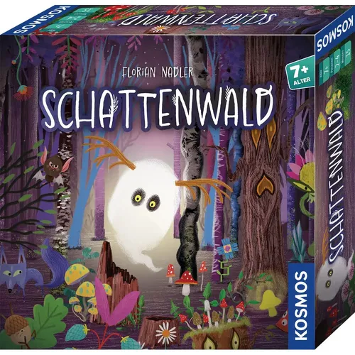 KOSMOS - Schattenwald: Magisches Kinderspiel - Gesellschaftsspiel für 2-4 Kinder ab 7 Jahren, mit 3D-Spielmaterial und spannenden Abenteuern im geheimnisvollen Wald. Entdecke Waldgeister und sammle magische Zutaten!