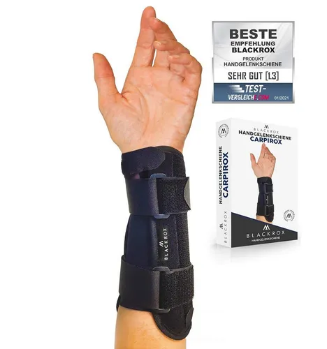 BLACKROX Handgelenkbandage [Vergleichssieger 2026] CARPIROX, Gr. S-L, Handgelenkschiene