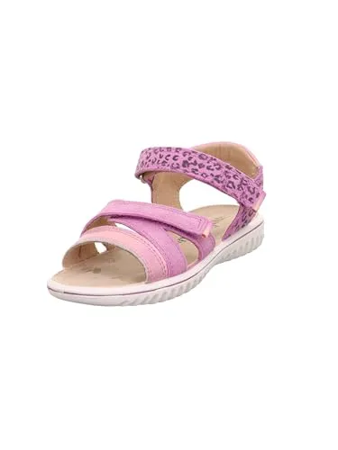 Superfit Sparkle Sandale, Lila/Rosa 8500, 32 EU - Wanderschuhe mit chromfrei gegerbtem Leder und weich gepolstertem Fersenriemen, ideal für einen komfortablen und sicheren Halt beim Spielen und Entdecken.