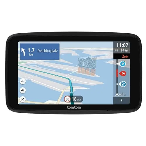 TomTom Pkw-Navi GO Advanced - In Dash GPS-Navigation für Autos, Stauvermeidung dank TomTom Traffic und Echtzeit-Verkehrsinformationen für pünktliches Ankommen.