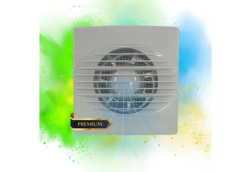 TronicXL Wandventilator 100mm Einbau Badlüfter IPX4 Ventilator Bad Küche WC Garage Wand Lüfter, 7 Rotor-Blätter, IPX4