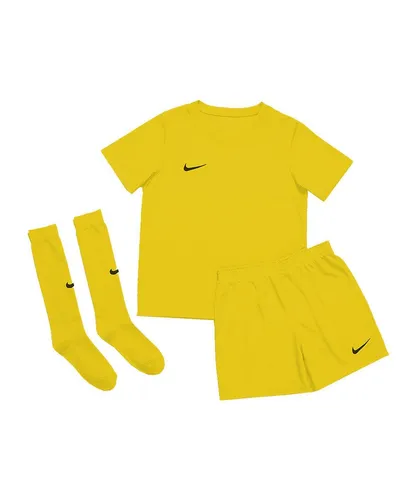 Nike Performance Park 20 Trikot Set Kids Teamsport - Leichtes Kinder-Sporttrikot in Gelb für optimale Bewegungsfreiheit. Ideal für Training und Spiele – strapazierfähig und bequem. Mit Rundhals-Ausschnitt und Dri-FIT Technologie für ein angenehmes Tragegefühl.