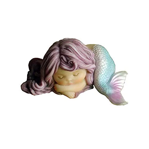 Gemmia Miniatur-Feengarten Meerjungfrau Figurine- Genießen Sie Soledad Meerjungfrau Statue