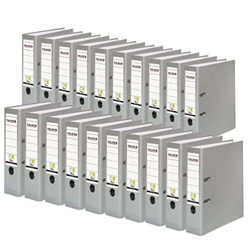 Original Falken 20er Pack PP-Color Kunststoff-Ordner in grau von Falken