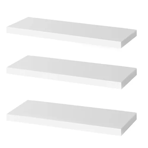 OUDIE Weiß Wandregal 3er-Set