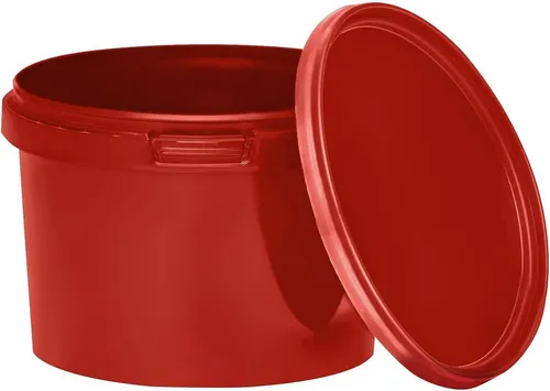BENBOW Putzeimer mit Deckel in rot von BENBOW