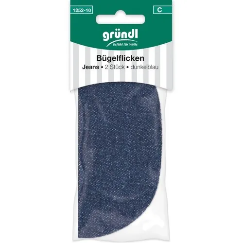 Gründl Bügelflicken Jeans 2 Stück dunkelblau Flickstoffe