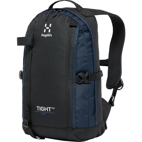 Haglofs Tight Small 15l Rucksack Schwarz - Nachhaltiger Rucksack aus 100 % recyceltem Material, wetterfest und robust. Ideal für Alltag und Outdoor mit optimaler Gewichtsverteilung durch Tropfenform und praktischen Fächern.