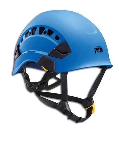 Petzl Schutzhelm Vertex Vent - Sicherer Kletterhelm in Blau - Kletterhelme mit EN 397 und EN 12492 Zertifizierung, verstellbare Lüftungsöffnungen und CENTERFIT-Einstellsystem für optimalen Sitz, ideal für Baustelle und Bergsteigen.