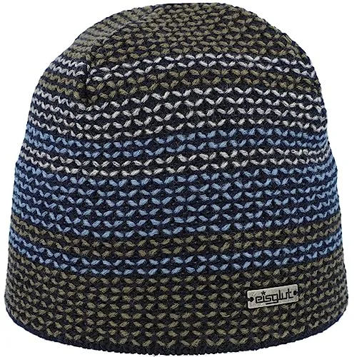 Eisglut Unisex Arrono Mütze, Marine.Oliv, Einheitsgröße EU - Hüte, Mützen & Caps für Damen - Hochwertige Strickmütze aus pflegeleichter Garnmischung mit weichem Microfleece-Innenband für optimalen Tragekomfort.