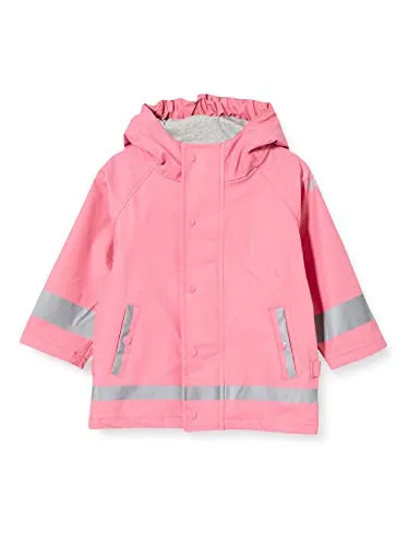 Sterntaler Regenjacke ungefüttert uni - Wasserdichte Kinderjacke - Robuste Regenjacke für Mädchen in himbeerrosa, ideal für regnerische Tage. Mit verschweißten Nähten, Kapuze und reflektierenden Details für Sicherheit und Komfort.
