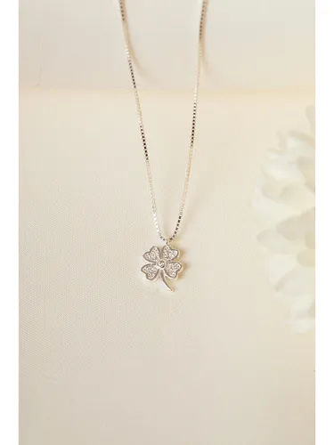 Heliophilia Silber-Halskette mit Anhänger - (L)45 cm, Silber-, Damen