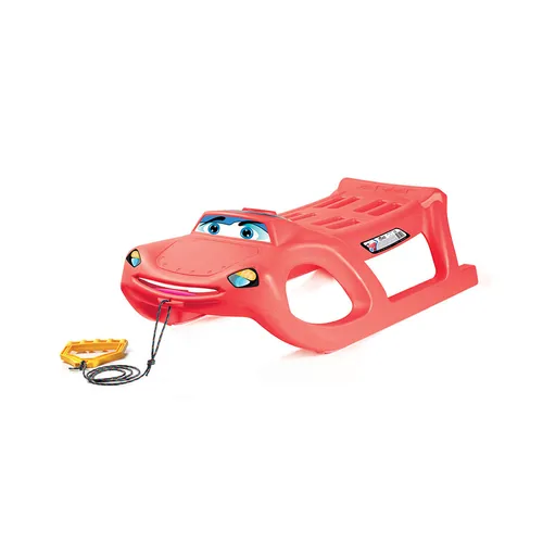 ZIGI-ZET Kinderschlitten Schlitten Lenkrad Rot 91 cm