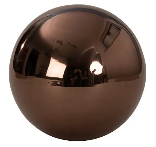 Dekokugel ca. Ø 25cm Braun Edelstahl Kugel Rosenkugel