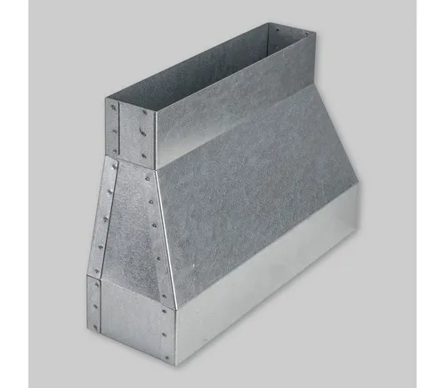 Subtiel Lüftungsschacht Flachkanal Adapter 30x20x9 cm - Praktischer Adapter für Frischluftanschlüsse, einfach per Steckverbindung montierbar. Hitzebeständig bis 250 °C, ideal für Lüftungs- und Ofeninstallationen. Robustes Aluminium sorgt für dauerhafte Nutzung.
