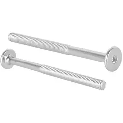 Prima-Online Schraube Flachkopfschrauben Möbelschrauben Möbelverbinder M6 ISK 4mm Typ KF 80 mm