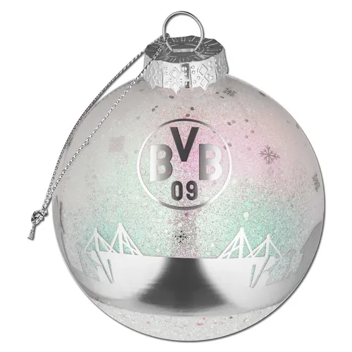 Borussia Dortmund BVB Glitzerkugel Skyline in silber von Borussia Dortmund 