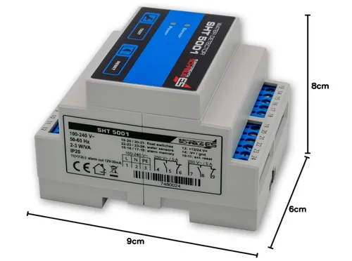 Schabus SHT 5001 Wassermelder netzbetrieben - Zuverlässiger Wassermelder für den Netzbetrieb, schützt vor Wasserschäden und gibt frühzeitig Alarm bei Leckagen.