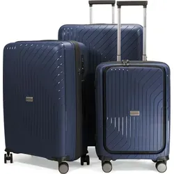 HAUPTSTADTKOFFER TXL - 3er Kofferset, EXTRA LEICHT - Koffer-Set aus stabilen Polypropylen, 50% leichter als vergleichbares Gepäck. Ideal für entspanntes Reisen mit TSA-Zahlenschloss und klemmfreien Reißverschlüssen.