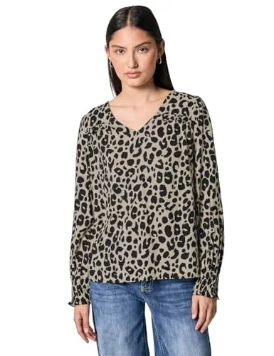 Street One Studio Damen V-Neck Bluse mit Rüschen
