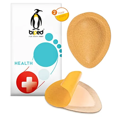 biped 2 Paar orthopädische Spreizfuß Pelotten aus Leder Tropfen Form
