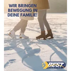 Best Sporting Schlittschuhe Verstellbare Schlittschuhe - In schwarz/blau, Größe 38-41 blau|schwarz 38-41