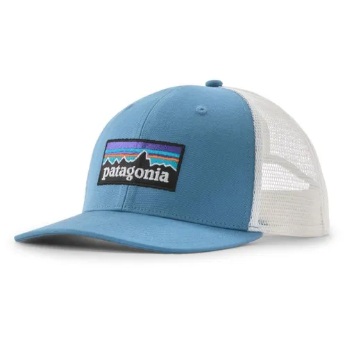 Patagonia P-6 Logo Trucker Hat - Blau - Robuste Trucker-Cap in Blau, One Size. Ideal für den Alltag und aus 100% Baumwolle gefertigt. Entdecken Sie weitere attraktive Angebote von Patagonia bei Bergfreunde.de!