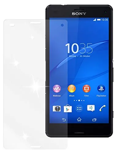 dipos I 2X Schutzfolie klar kompatibel mit Sony Xperia Z3 Compact Folie Displayschutzfolie