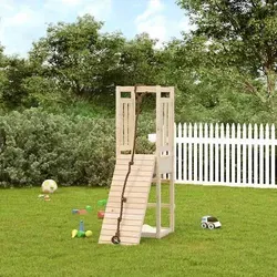 vidaXL Spielturm mit Kletterwand aus massivem Kiefernholz - Spielplatz für den Garten mit Kletterwand, stabiler Rahmen und Sandkasten – ideal für Kinder von 3-8 Jahren, sorgt für unendlichen Spielspaß und unvergessliche Abenteuer!