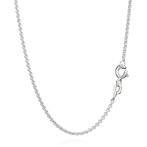 45cm ANKERKETTE 925 Sterling Silber Kette Rund - Halskette aus massivem Sterling Silber (925), leicht und elegant mit einem Gewicht von 4,2g, perfekt für jeden Anlass.