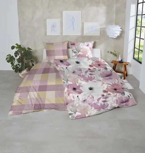 Hahn Bettwäsche FEINBIBER BL 135x200 cm - Bunt und Gemütlich - Bettwäsche in bunten Farben aus hochwertiger Baumwolle, ideal für einen erholsamen Schlaf und ein gemütliches Schlafzimmer.