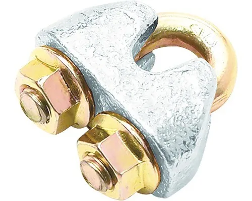 Pösamo Sicherheits-Drahtseilklemme DIN 1142 - galvanisch verzinkt 10 mm/M8 - Drahtseile & Zubehör, hochbelastbare und sichere Verbindung für eine zuverlässige Anwendung in verschiedenen Projekten.