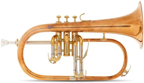 Lechgold FH-60GR Flügelhorn - aus Phosphorbronze - Stimmung: Bb - Schallbecher-Ø: 152 mm - inkl. Leichtkoffer - unbehandelt