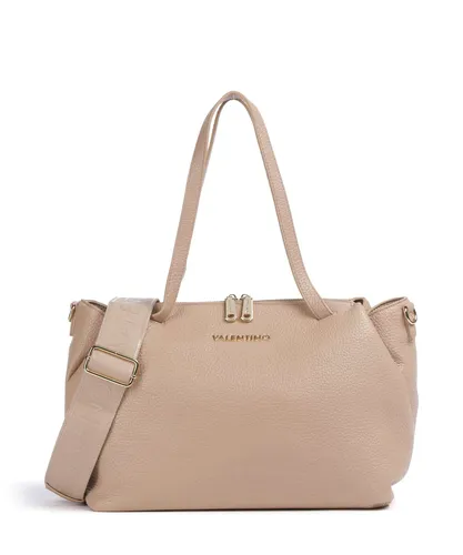 VALENTINO BAGS Damenschultertasche Beige - Umhängetasche aus recyceltem Material, bietet Stil und Nachhaltigkeit mit verstellbarem Schultergurt und geräumigem Innenfach für Ihr Handy.