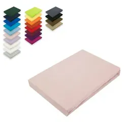 EXKLUSIV HEIMTEXTIL Jersey Spannbettlaken 90 - 100 x 200 cm Rosa - Bettlaken in Jersey-Qualität, optimaler Sitz durch Rundumgummizug und bis zu 22 Farben für eine individuelle Schlafzimmergestaltung.