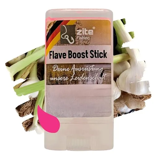 Zite Fishing Flave Boost Sticks | Lockstoff-Stift für Gummifische, Wobbler, Blinker & Spoons | Made in Germany | 4 Sorten in 4 Aromen | Kunstköder-Duftstoff | UV-Aktiv (Pink/Knoblauch)
