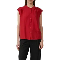 s.Oliver Kurzarmbluse mit Raffung in CHILLI PEPPER, Gr. 44 - Stylische kurzarm Bluse von s.Oliver, ideal für den Alltag. Die weiche Viskosemischung und der lässige Schnitt sorgen für hohen Tragekomfort.