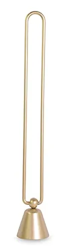 Riffelmacher 11995 - Kerzenlöscher, Größe 25 x 4 cm, Gold matt, aus Metall, Flammenlöscher für Kerzen, Gesteck, Kranz, Weihnachten, Advent, Alltag